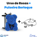 [OFERTA ESPECIAL] Urso de Rosas - Forever Love + Brinde (Pulseira Berloque)