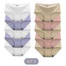 [LEVE 10 PELO VALOR DE 5] Calcinha Culot Confort™ Cos Alta [NA COMPRA DE 5 LEVE MAIS 5 TOTALMENTE GRATIS]