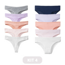 [COMPRE 5 LEVE 10] - Calcinha Comfort™ AntiBacteriana 100% Algodão (5 tangas e 5 fios)