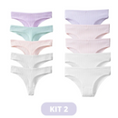 [COMPRE 5 LEVE 10] - Calcinha Comfort™ AntiBacteriana 100% Algodão (5 tangas e 5 fios)