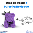 [OFERTA ESPECIAL] Urso de Rosas - Forever Love + Brinde (Pulseira Berloque)