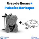 [OFERTA ESPECIAL] Urso de Rosas - Forever Love + Brinde (Pulseira Berloque)