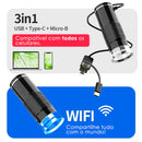 Micróscópio Digital Sem Fio Zoom 1000x Profissional | NanoVision Pro