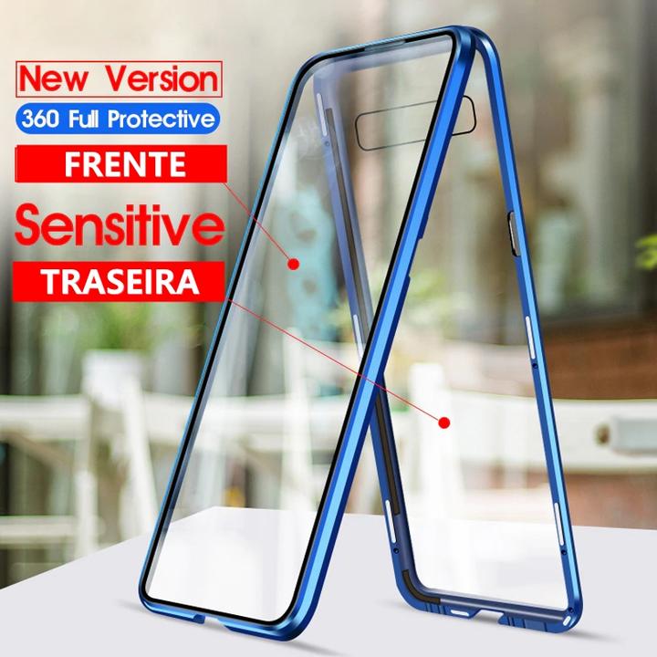 Case Samsung de Proteção Dupla C/ Vidro Temperado 360º - Protection Glass super oferta relampago (apenas hoje) compre no pix ou cartão e leve um brinde