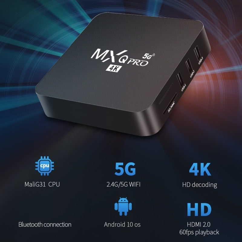 Mxq Pro 4k O melhor para sua TV com App ilimitado