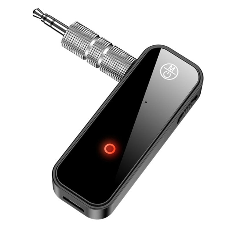 Adaptador Bluetooth 5.0 - conecta na entrada auxiliar do aparelho